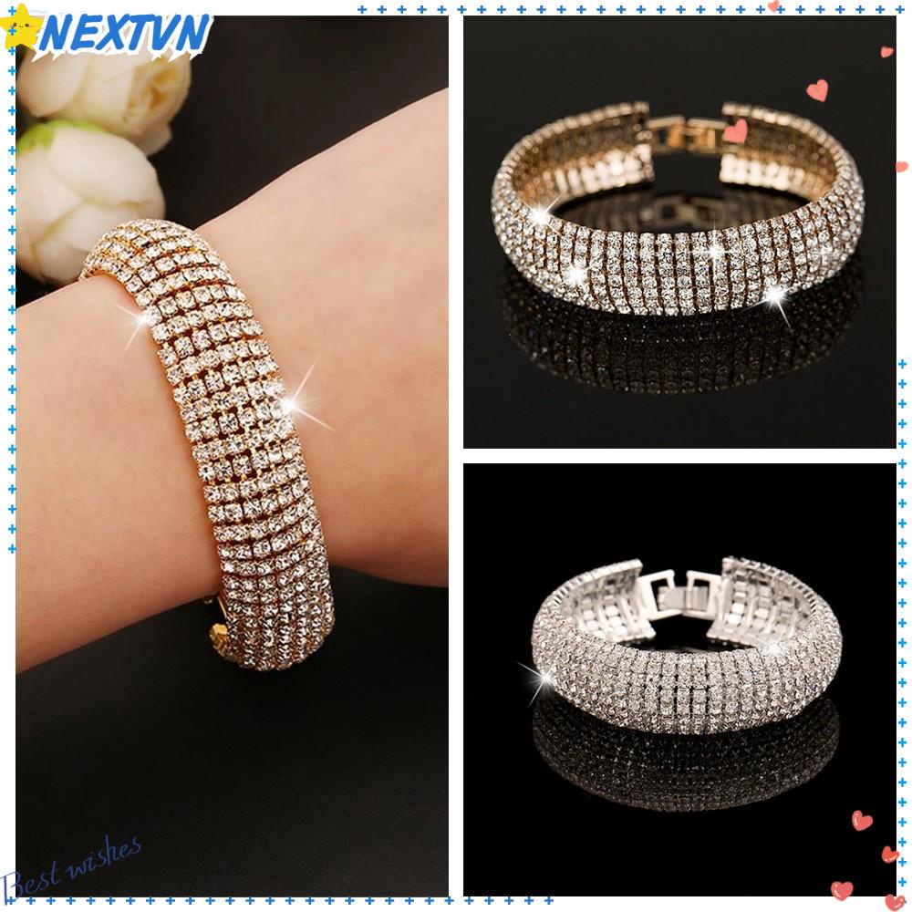Nextvn 7 Hàng|Vòng Đeo Tay Cho Phù Dâu|Vòng Tay Diamante