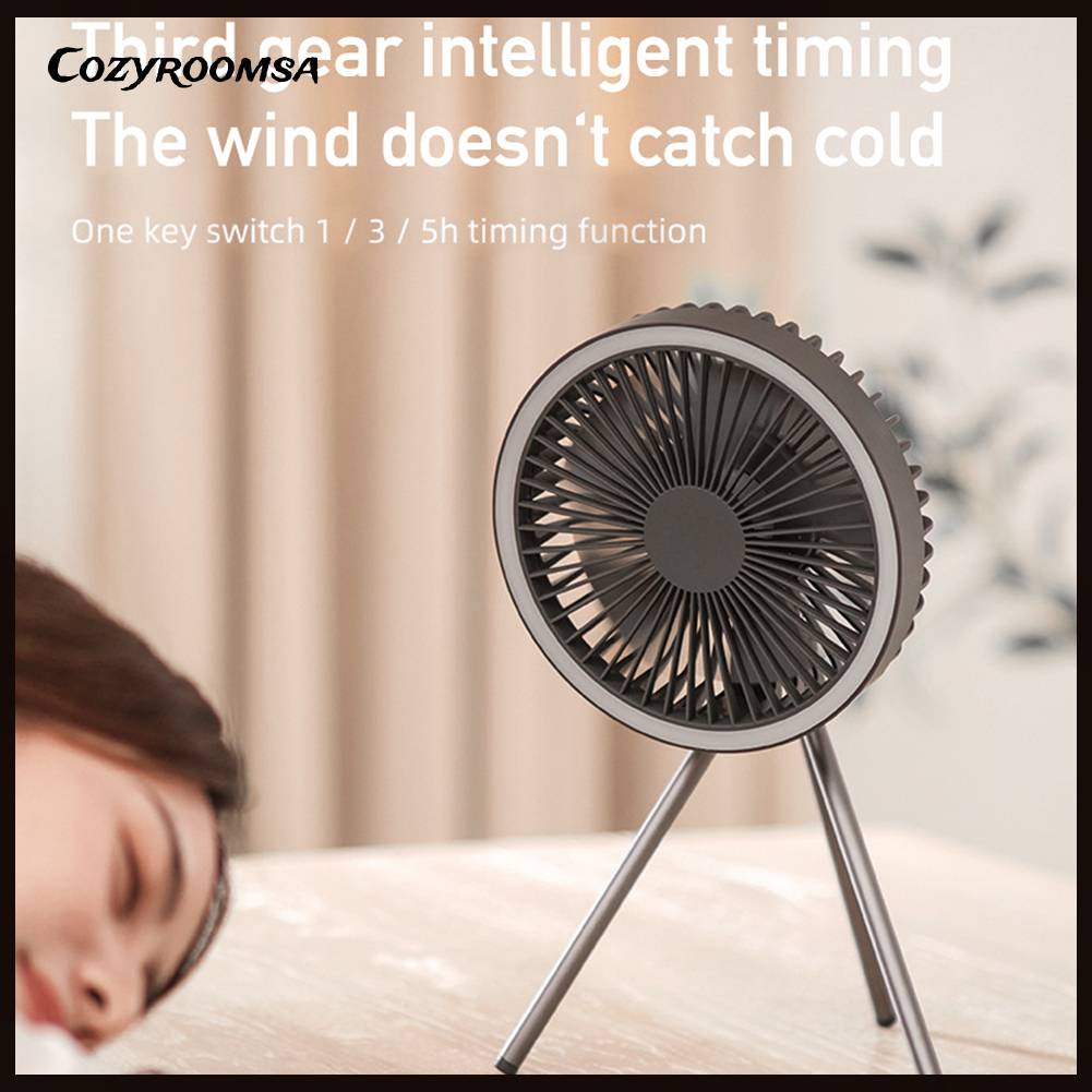 Quạt Làm Mát Để Bàn 3 Tốc Độ 10000mAh Cắm Trại Ngoài Trời