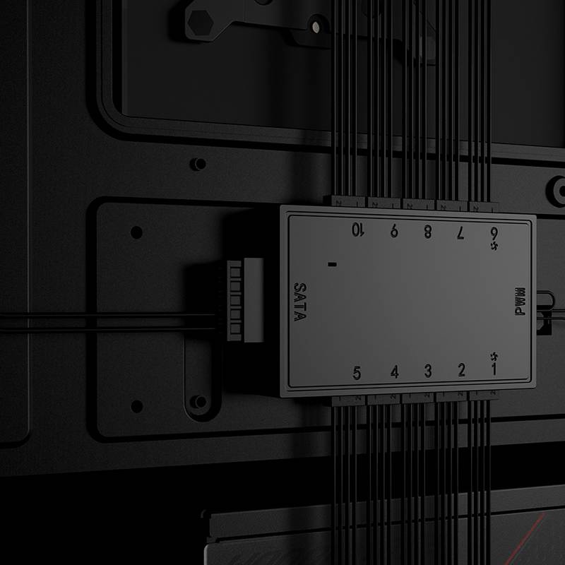 Bộ Chia 1 Ra 10 Cổng 4 Pin PWM SATA Cho Máy Tính Ốp