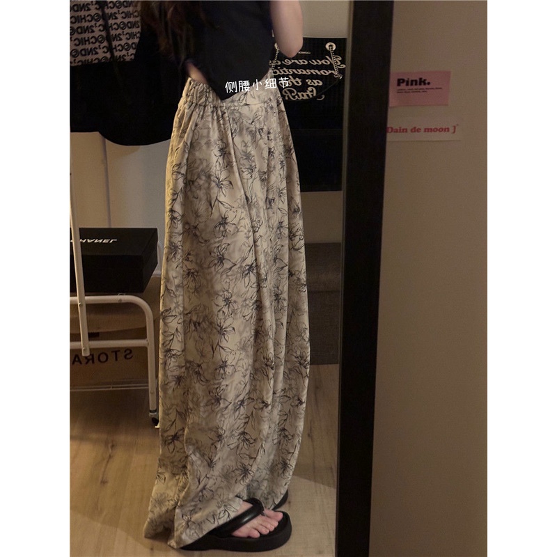 Quần Dài Ống Rộng Eo Cao Nhuộm Màu Độc Đáo Thời Trang Mùa Hè 2023 Mới