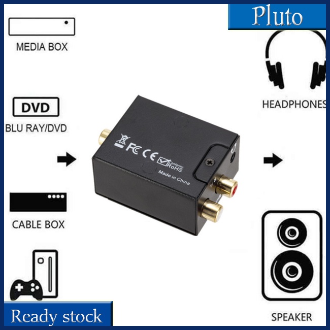 Mới Bộ Khuếch Đại Âm Thanh Kỹ Thuật Số Giắc Cắm 3.5mm Sang Analog Aux rca L / r