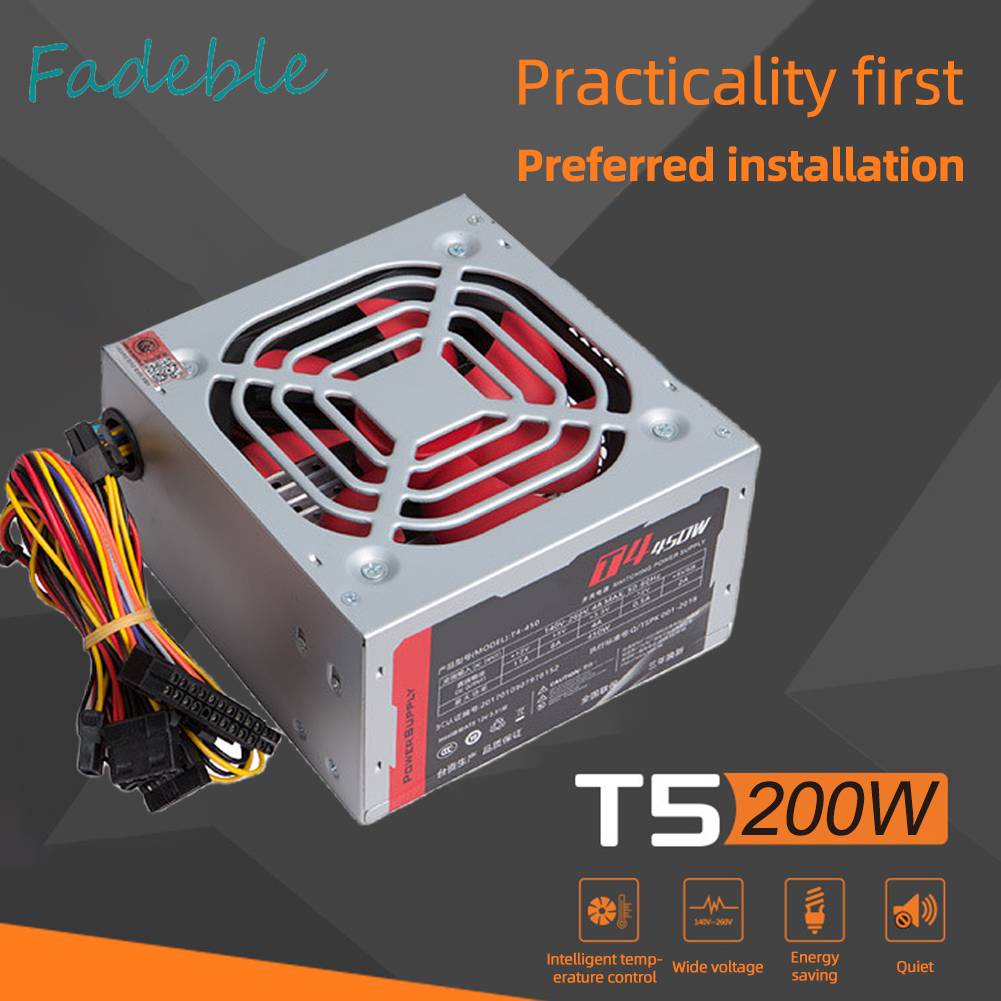 Nguồn ĐiệN 200W ATX 450W 4Pin 2 SATA Cho MáY TíNh