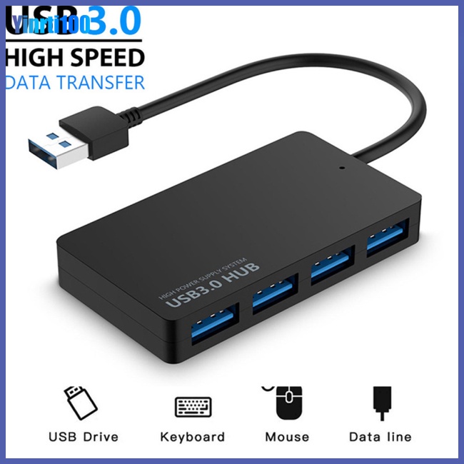 Bộ Chia 4 Cổng Usb 3.0 Tốc Độ Cao Cho Máy Tính