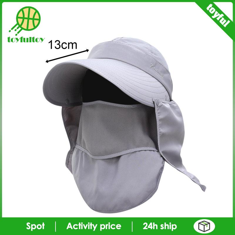 Tấm Che Mặt Chống Nắng Có Nắp Đậy Cổ Tháo Rời Được Dành Cho Nam Nữ Đi Biển