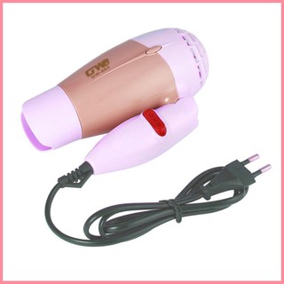 Mini portable hair dryer 1000w hot wind low noise foldable hair blower gw-662