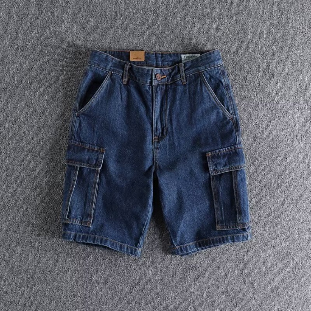 Madness MDNS WRUEI Quần Short Denim Thời Trang Đường Phố Dễ Phối Đồ Cho Nam