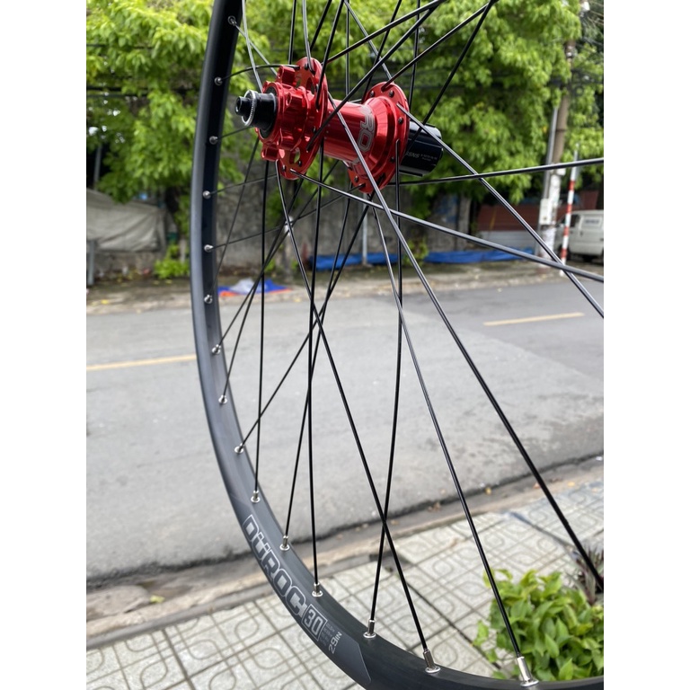 Bộ bánh xe đạp đùm cối nổ, vành Duroc 30 - 29 inch
