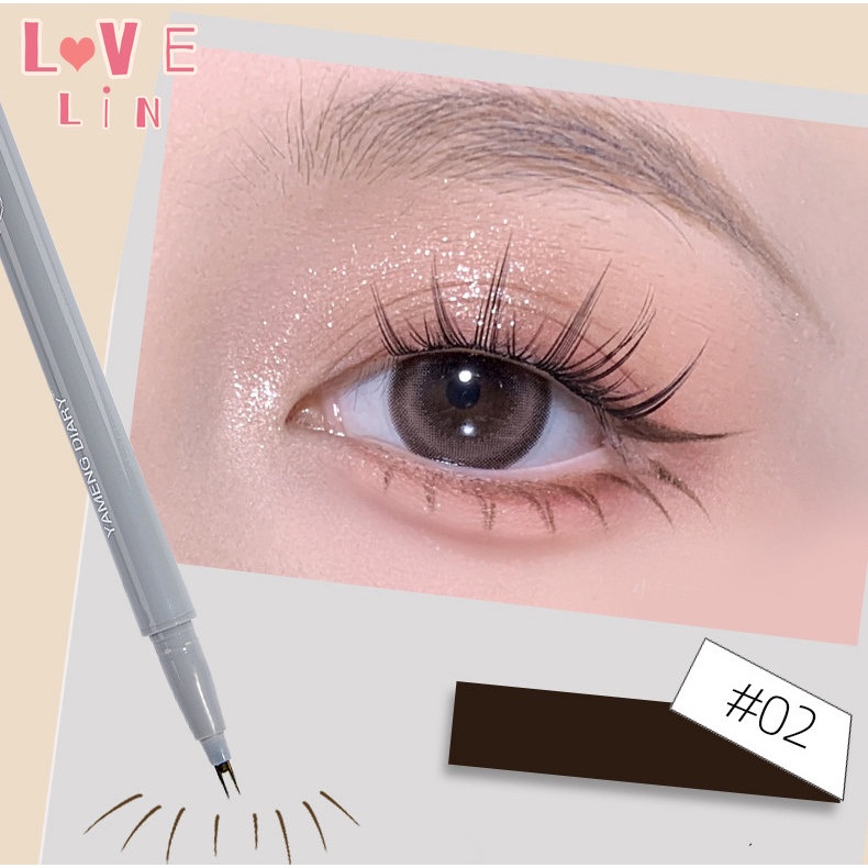 [lovelin] Bút Kẻ Mắt Dạng Lỏng Không Lem Chống Thấm Nước Kích Thước Mơ Mộng Hai Vuốt