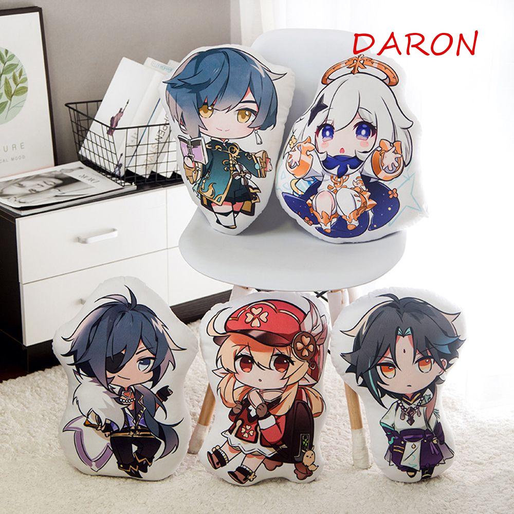Móc Khóa Nhồi Bông Mềm Mại Hình Nhân Vật Hoạt Hình Anime DARON Game Genshin Va Chạm Xiao Diluc Ragnvindr