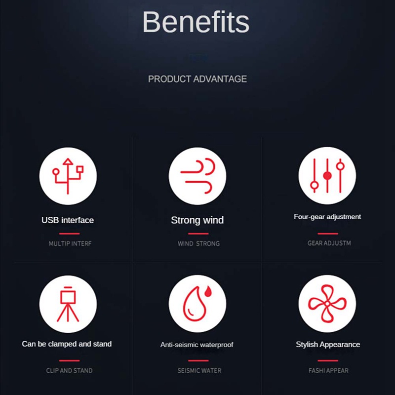 Quạt USB Mini Có Chân Tripod Tiện Dụng Cho Hoạt Động Ngoài Trời