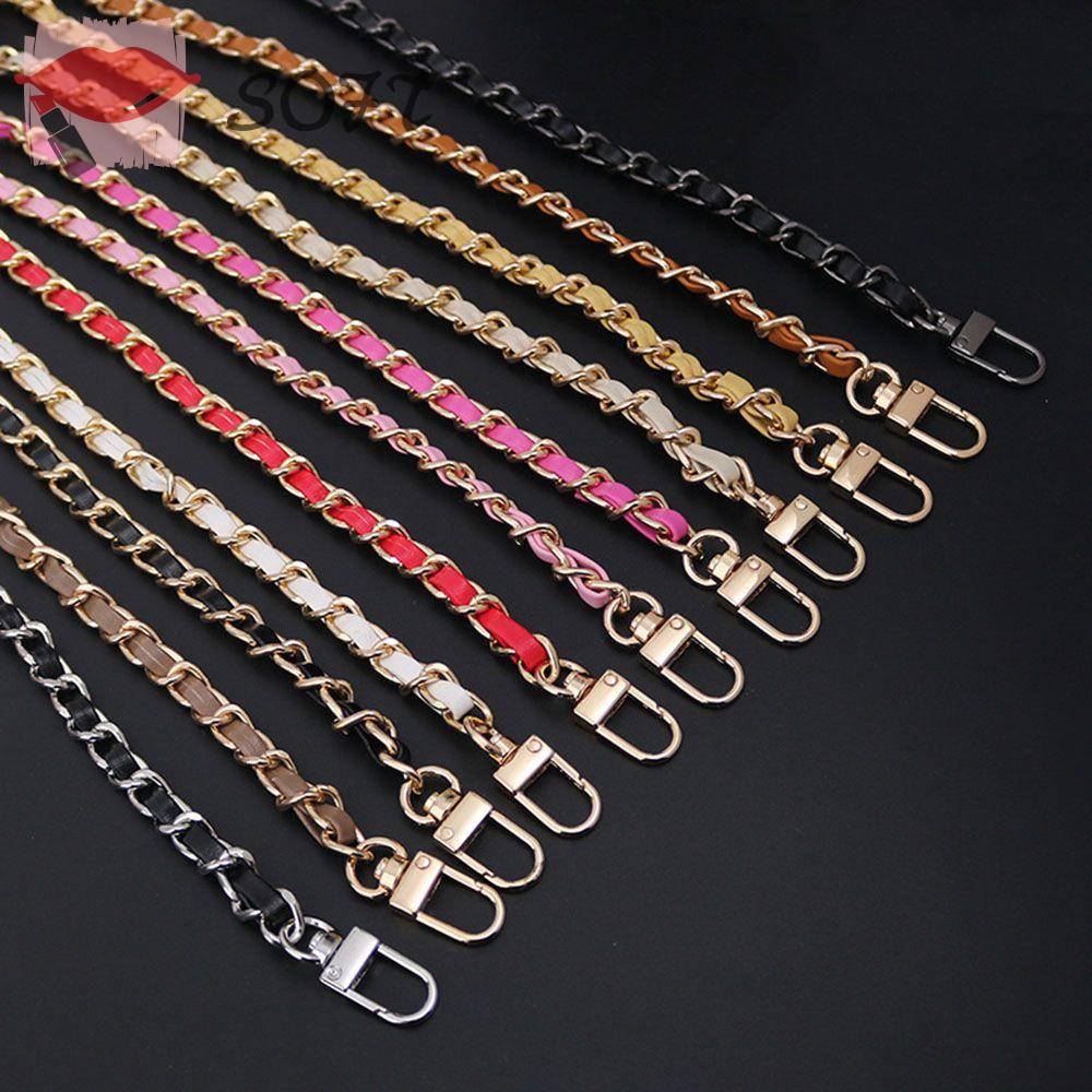 Dây Đeo Túi Xách Bằng Da PU Phối Kim Loại Thời Trang