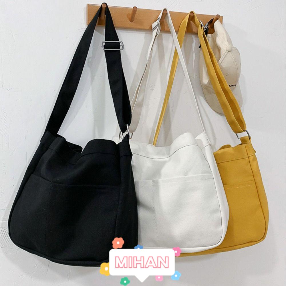 Túi Đeo Chéo Vai Bằng Vải Cotton Cỡ Lớn MIHAN1 Dành Cho Nữ