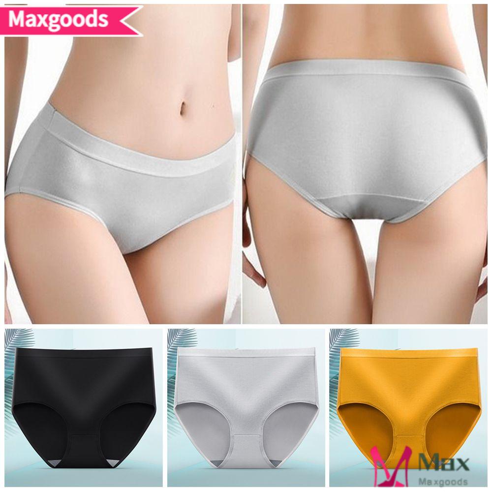 Maxg Quần Lót Mới Cộng Với Kích Thước Cotton Màu Rắn
