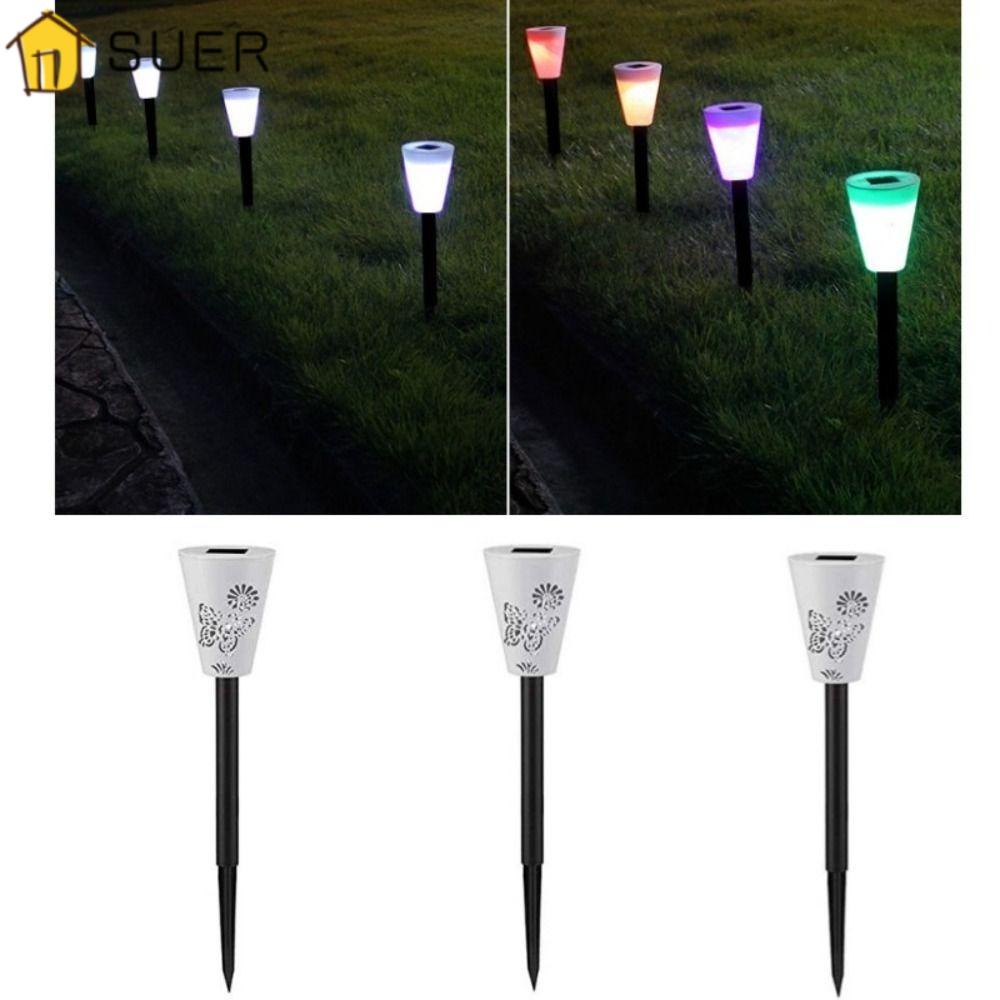 Set 3 Đèn Led SUENIN Hình Bướm Thay Đổi Màu Sắc Chống Nước Trang Trí Sân Vườn