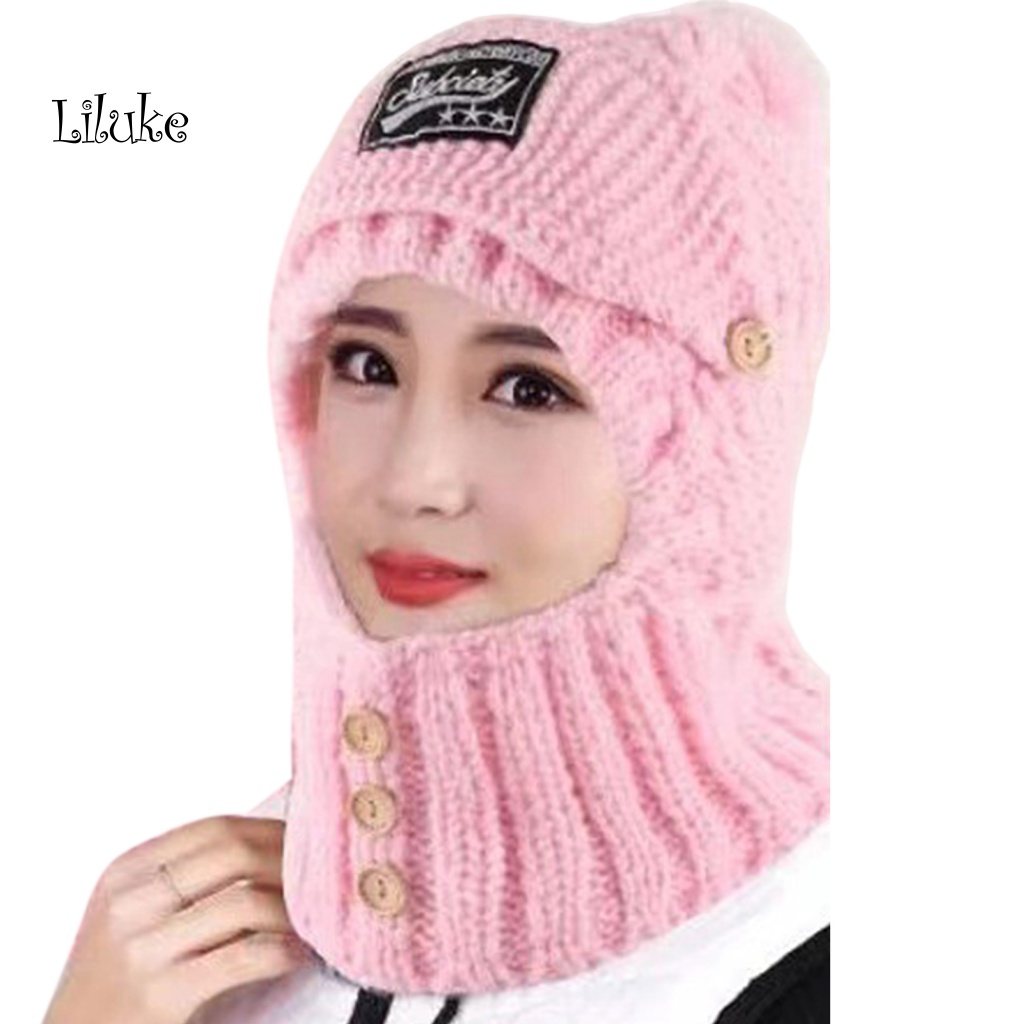 Mũ Beanie Trùm Đầu Màu Sắc Xinh Xắn Cho Nữ