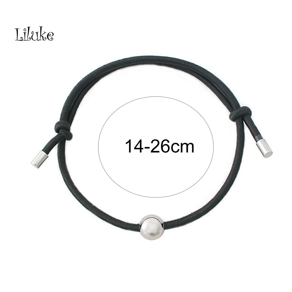 Vòng Tay Dây Bện Giả Da Màu Trơn Khắc Chữ Thời Trang