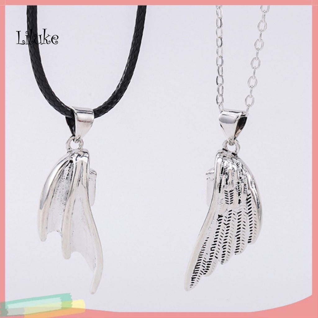 1 Cặp Vòng cổ Đôi Cánh Thiên Thần Đính Đá Xinh Xắn Cho Cặp Đôi