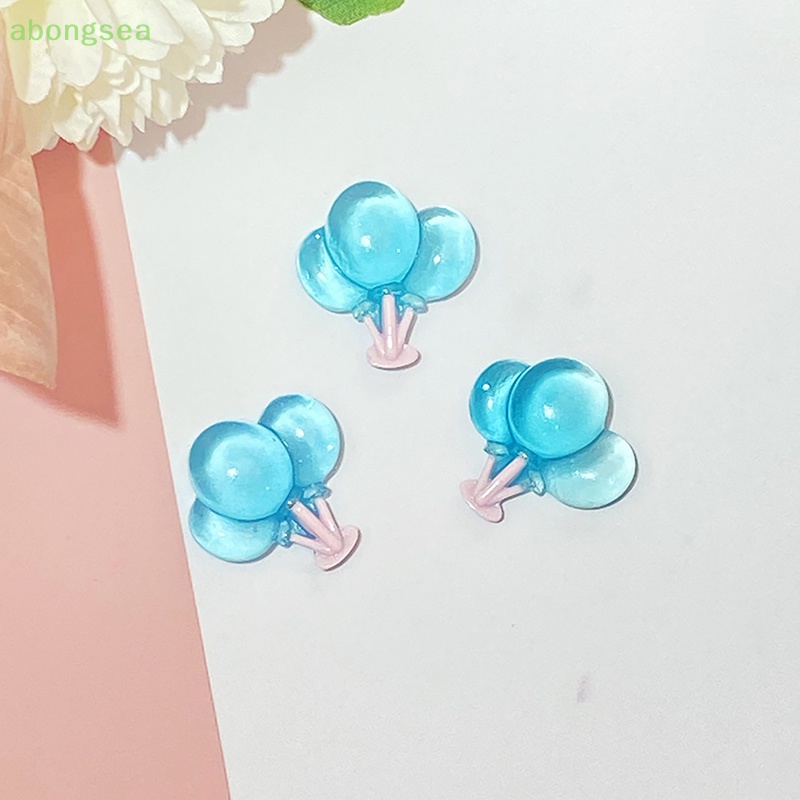 Bộ 5 Miếng Dán Hình Khinh Khí Cầu Dạ Quang Dễ Thương Dùng Trang Trí Ốp Điện Thoại