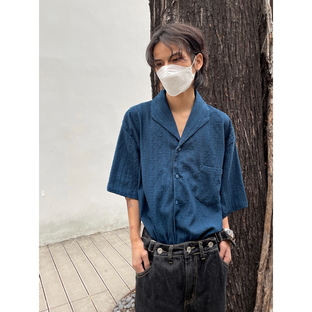 Áo Sơ Mi Tay Ngắn 14gsl Phong Cách Retro Nhật Bản Thời Trang Mùa Hè Cho Nam Và Nữ