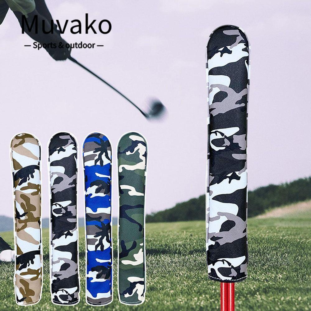 MUVAKO Vỏ Bọc Gậy Đánh Golf Bằng Da PU Họa Tiết Rằn Ri 4 Màu Tùy Chọn