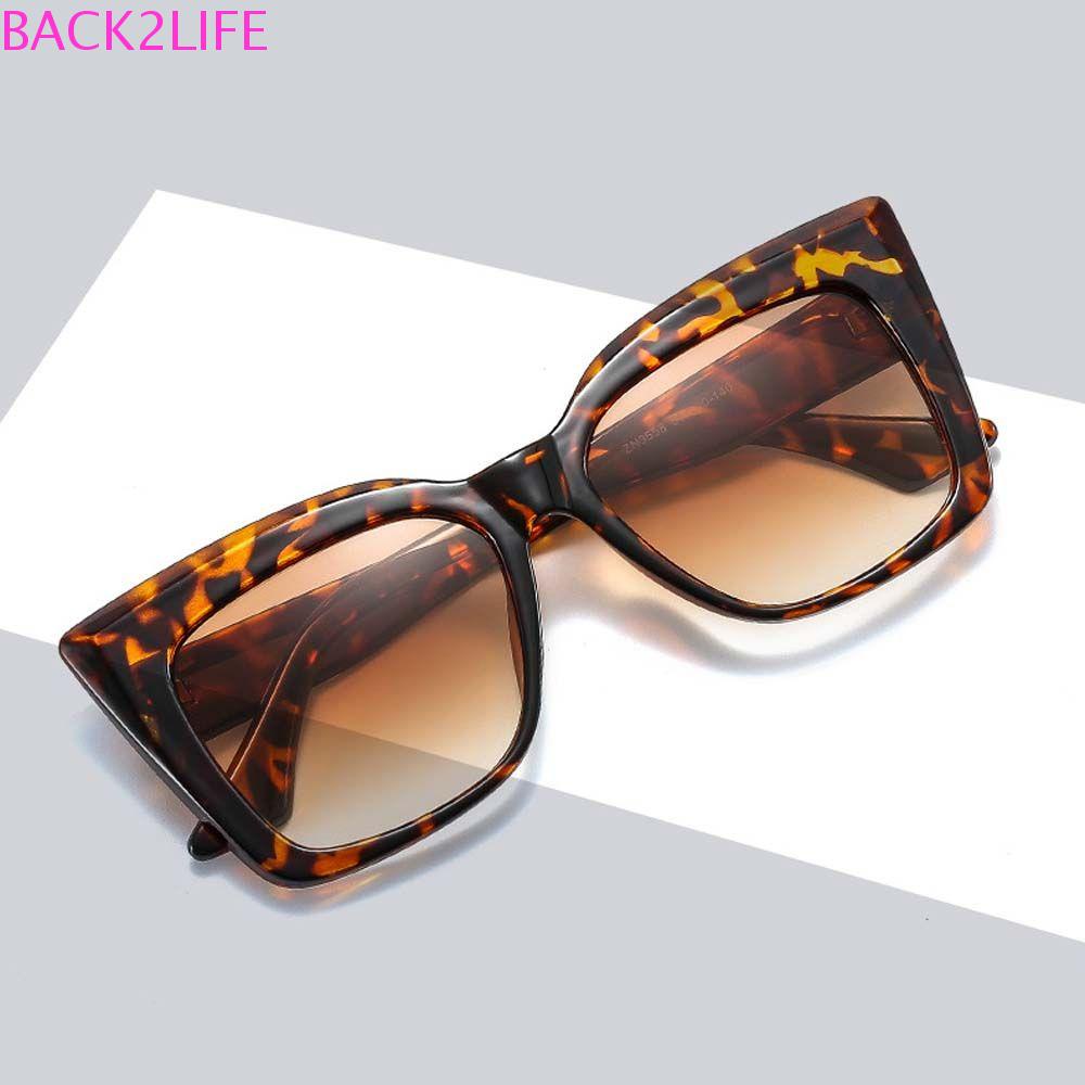 Kính Mát Gọng Mắt Mèo Lớn Chống Tia UV Phong Cách Hàn Quốc Thanh Lịch Dành Cho Nữ BACK2LIFE