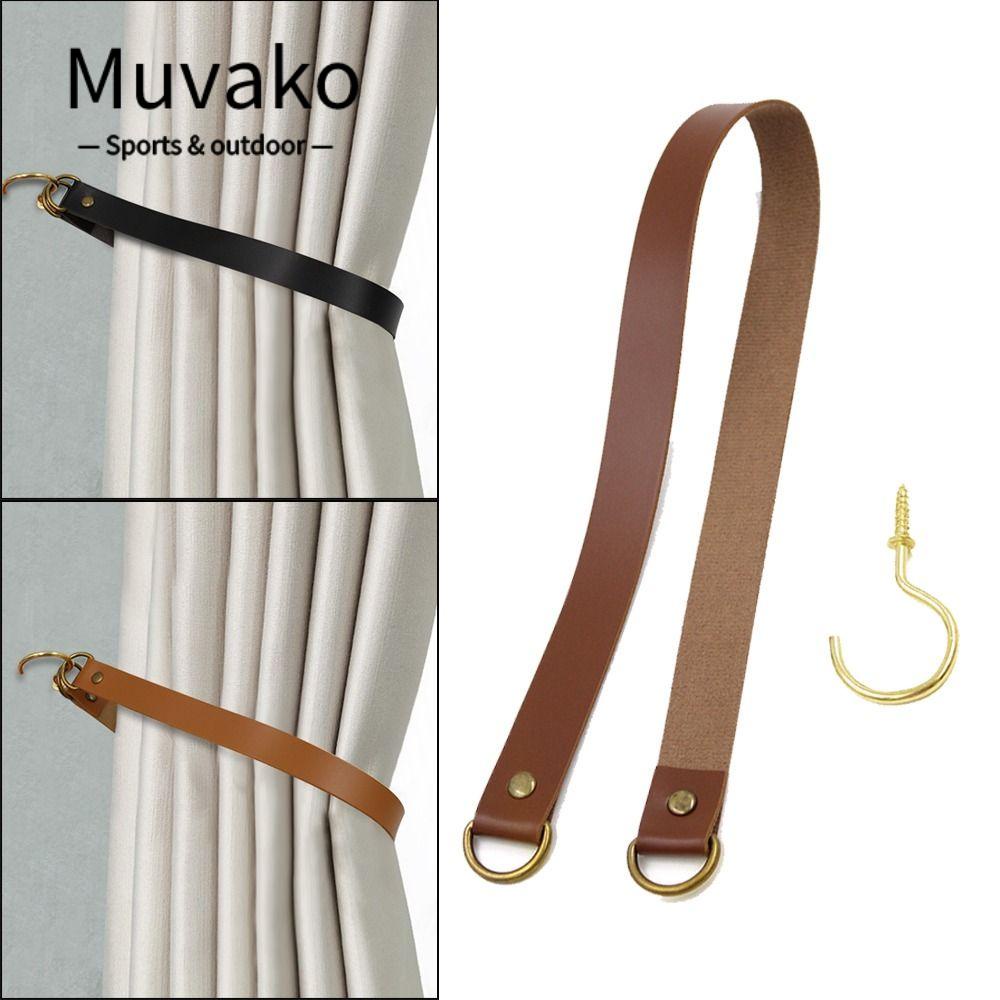 MUVAKO Dây Cột Rèm Cửa Giá Đỡ Dành Cho Trang Trí Nhà Cửa