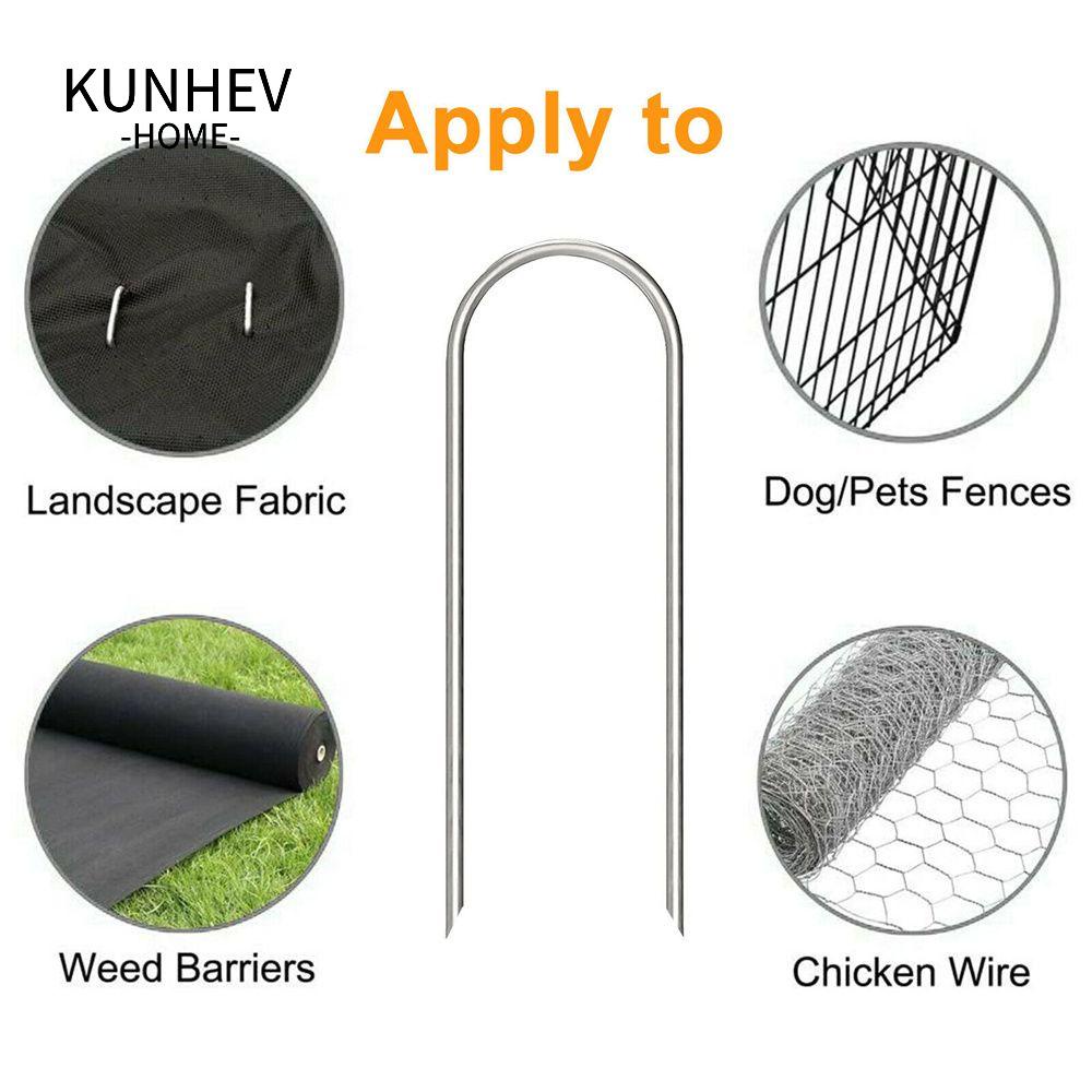 KUNHEV Set 6 Cọc Giăng Lều Trại Hình Chữ U Tiện Dụng