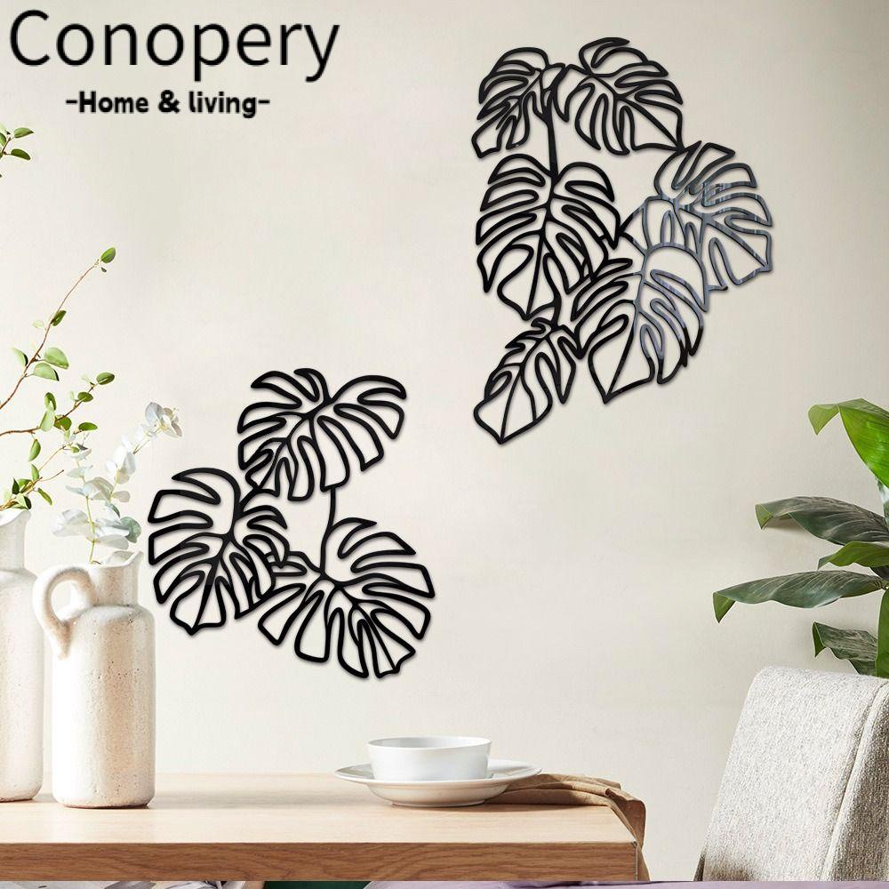 CONOPERY 1 Set Sticker Dán Tường Họa Tiết 3D Sáng Tạo Dễ Thương Bắt Mắt
