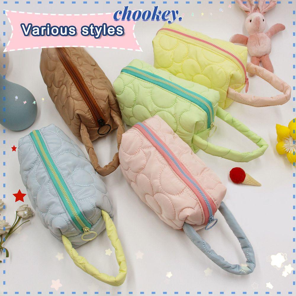 CHOOKEY Túi Đựng Bút Bằng Vải Canvas Thiết Kế Xinh Xắn Tiện Dụng