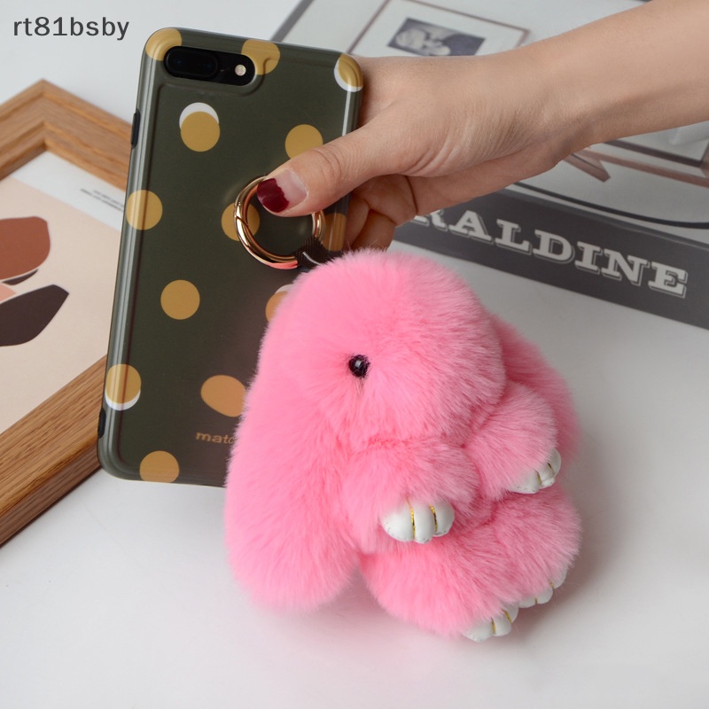 Móc Khóa Thỏ Nhồi Bông Đáng Yêu