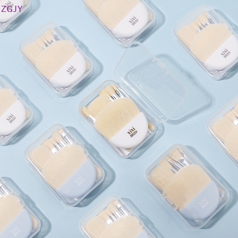 Set 6 Cọ Trang Điểm Mini Kèm Hộp Đựng Tiện Lợi Dành Cho Nữ Mới