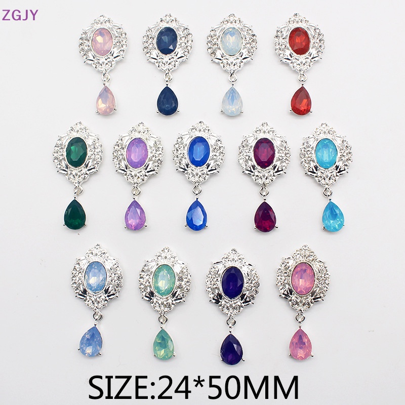 Ghim Cài Áo Hợp Kim 24 * 50mm Hình Ly Rượu Đính Đá Trang Trí Thủ Công