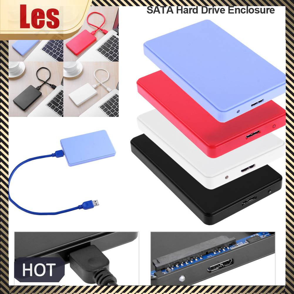 Hộp Đựng Ổ Cứng Di Động 2.5in USB3.0 SATA Box 3TB HDD Tốc Độ Cao Cho Vista / MAC2.0