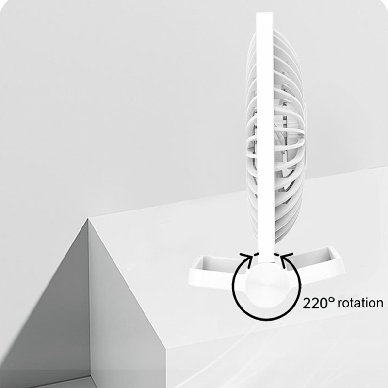 Quạt Điện Làm Mát Siêu Mỏng Yên Tĩnh Có Thể Sạc Lại Cho Phòng Ngủ / Văn Phòng
