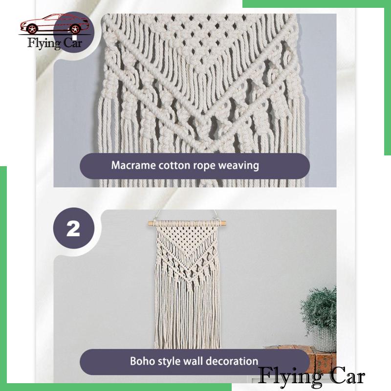 Dây Tua Rua Macrame Treo Tường Trang Trí Phòng Khách / Cửa Sổ Kiểu Boho Lzdjfmy2
