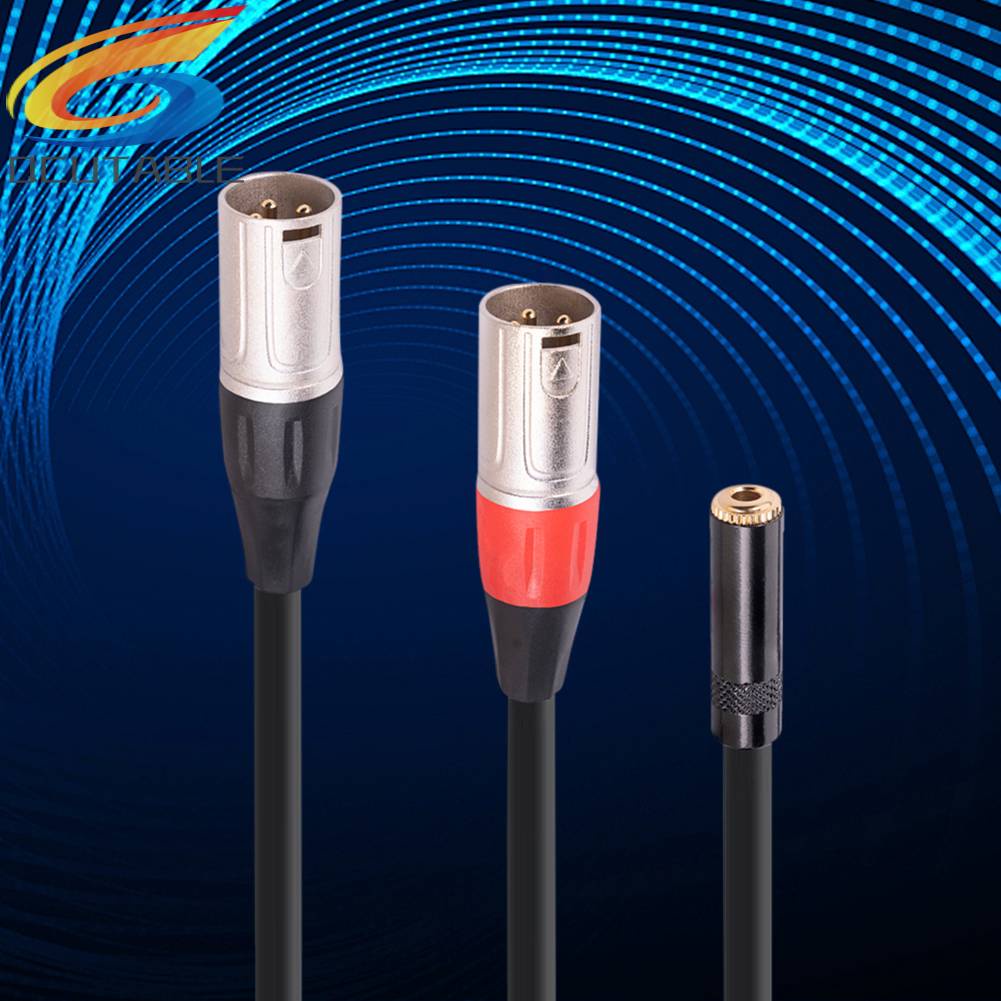 Dây Cáp Âm Thanh Chuyển Đổi Cổng 3.5mm Sang XLR Cho Loa Khuếch Đại Âm Thanh