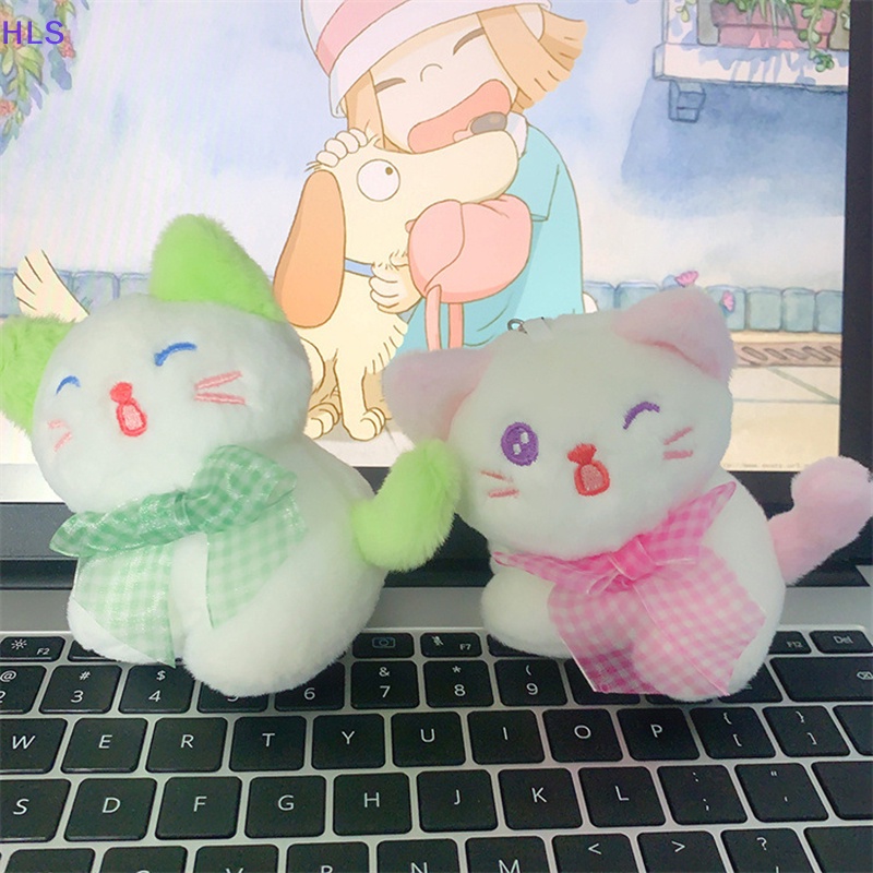 Móc Khóa Hình Mèo Nhồi Bông 12CM Dễ Thương