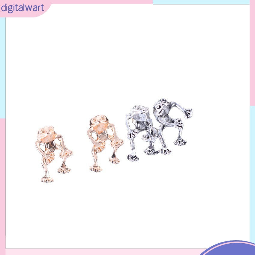 Bông Tai Bạc Hình Chú Ếch Phong Cách Âu Mỹ Cổ Điển Thời Trang Dành Cho Nữ