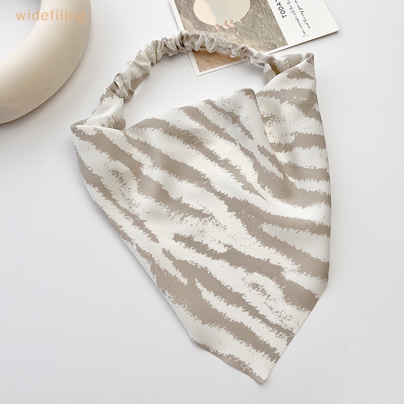 Băng Đô Bandana Co Giãn Họa Tiết Kẻ Sọc Thời Trang Cho Nữ