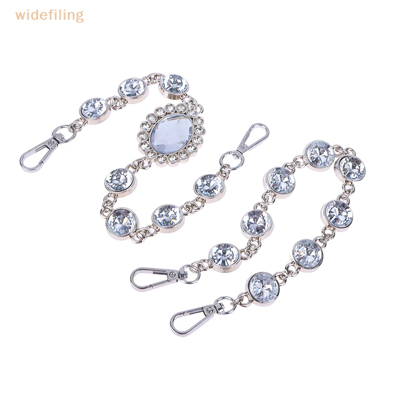 Dây Đeo Túi Xách Dạng Chuỗi Xích Đính Đá Thời Trang Dành Cho Nữ