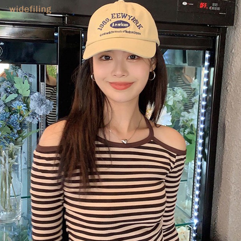 Mũ Lưỡi Trai Màu Trơn Thêu Chữ Phong Cách Hiphop Cho Nam Và Nữ