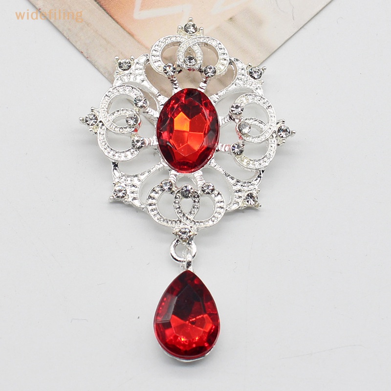 Mặt Dây Chuyền Phẳng Bằng Hợp Kim Bạc Đính Đá 34 * 56mm Dùng Làm Phụ Kiện Trang Trí Tóc DIY