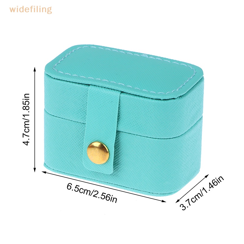 1 Hộp Đựng Trang Sức Mini Bằng Da PU Tiện Dụng