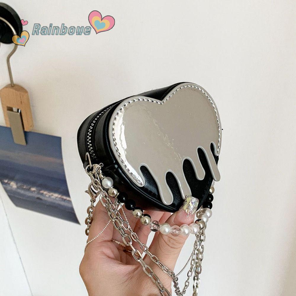 RAINBOW Túi Xách Màu Tối Dễ Thương Thời Trang Cho Nữ