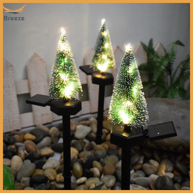 Đèn Led Năng Lượng Mặt Trời Chống Thấm Nước Hình Cây Thông Trang Trí Giáng Sinh