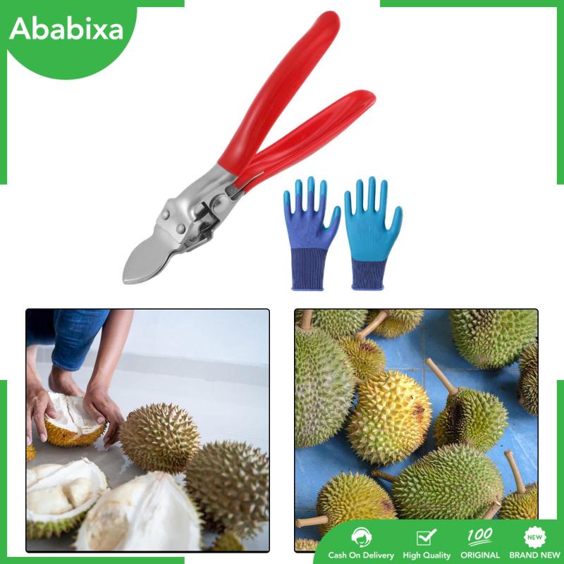 [Ababixa] Kẹp Mở Vỏ Sầu Riêng Với Găng Tay Giúp Tiết Kiệm Sức Khỏe Cho Trẻ Em Và Người Lớn Thoải Mái