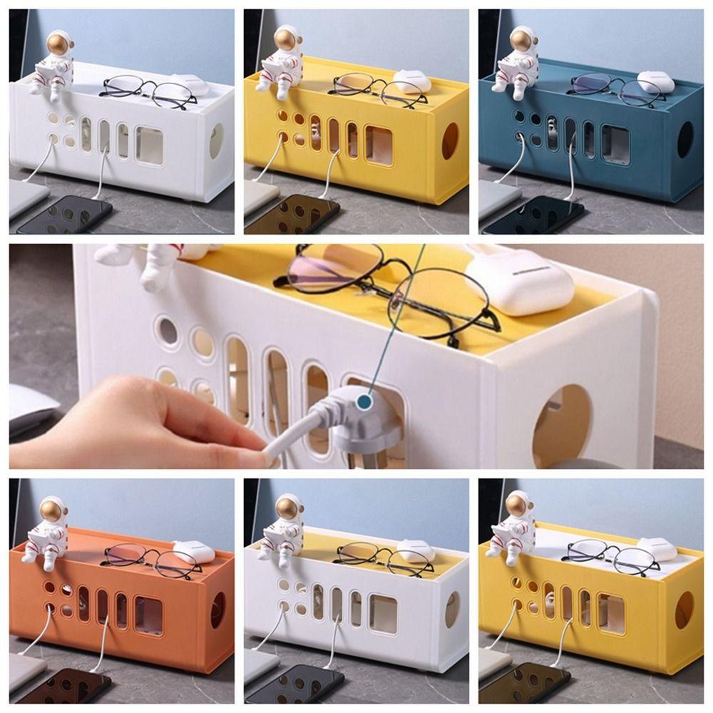 GLENES Giá Đỡ Phân Loại Dây Cáp Bằng Nhựa Tiện Dụng Cho Gia Đình