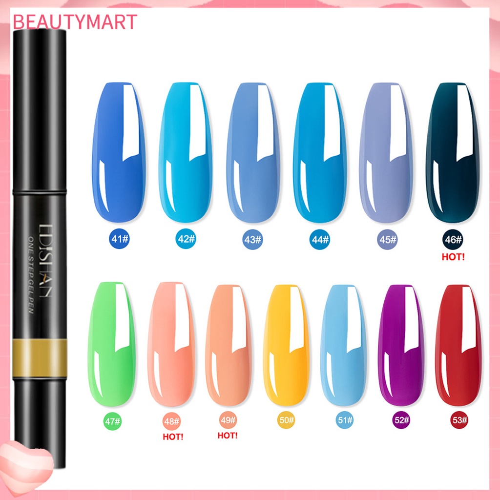 Bút Sơn Móng Tay Sắc Tố Cao Thoải Mái Tiết Kiệm Sức Khô Nhanh Lâu Trôi Chống Thấm Nước Màu Sắc Tươi Sáng