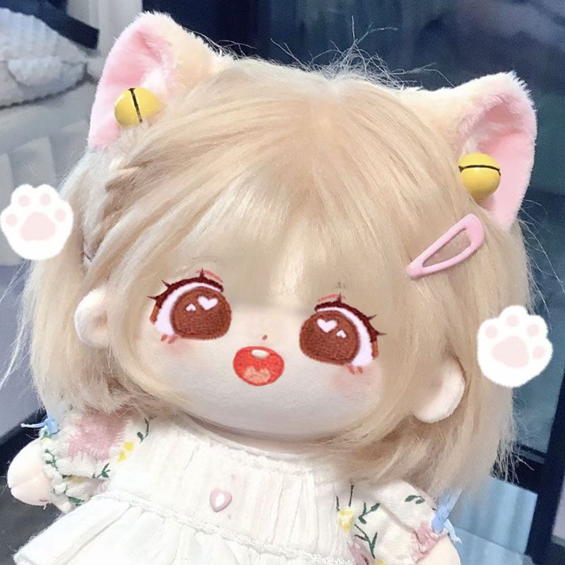 Búp Bê Nhồi Bông Cotton 20cm Thay Đổi Màu Nude Làm Quà Tặng Cho Bé Gái