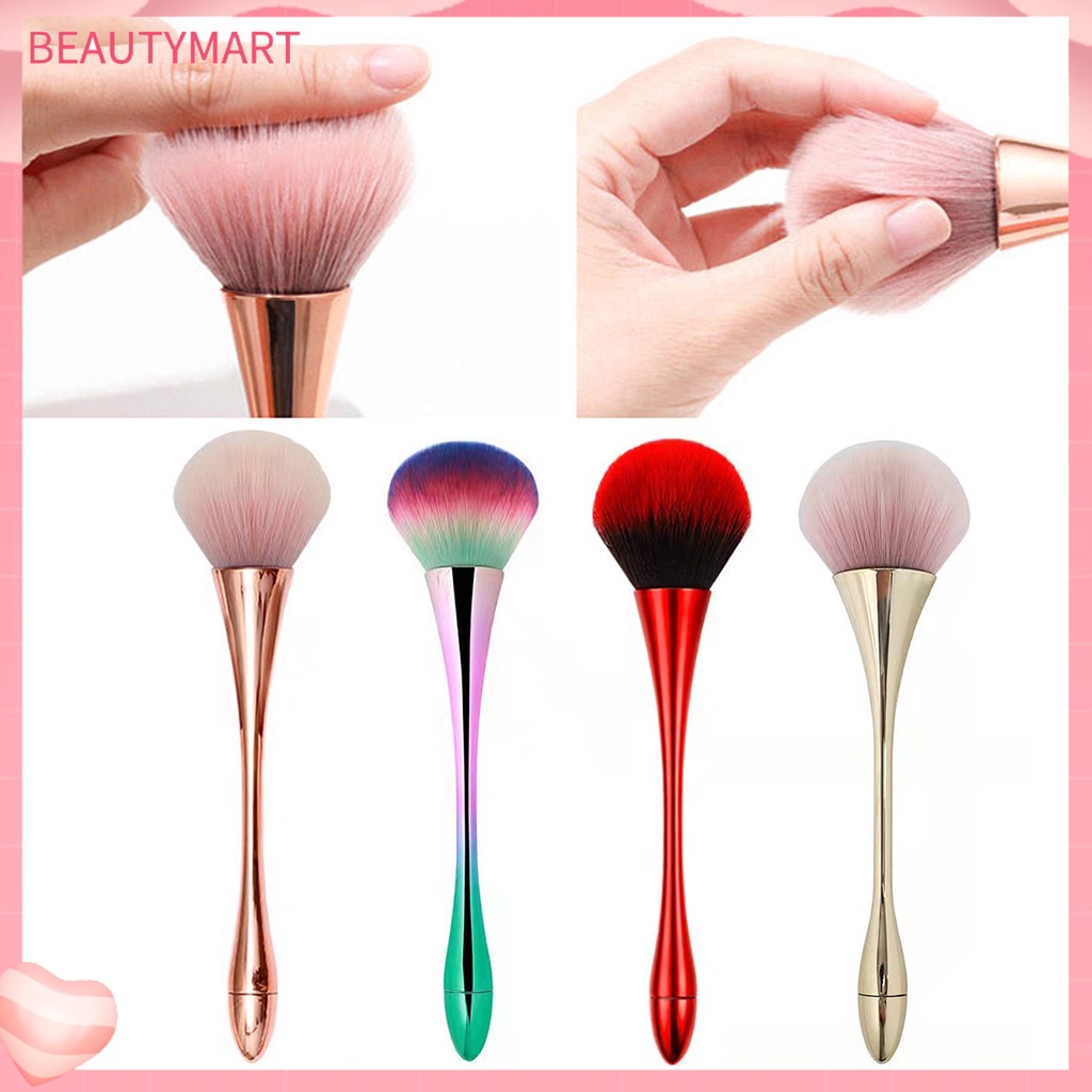 [beautymart] Cọ Trang Điểm Phủ Phấn Làm Đều Màu Da Dễ Vệ Sinh Làm Đều Màu Da Màu Vàng Hồng Đa Năng Bằng Nhựa Phụ Kiện Trang Điểm Hàng Ngày